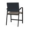Lesro Newport Wide Hip Chair Metal Frame, Black, RS Night Sky Back, MD Farro Seat NP1261 - alternate 3